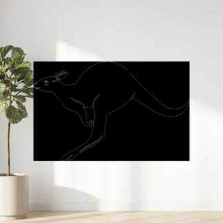 Sticker Autocollant kangourou animaux  ANI18757