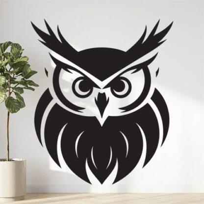 Sticker Autocollant hibou chouette animaux  ANI2112