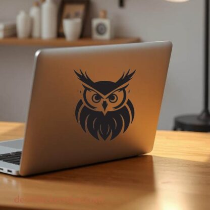 Sticker Autocollant hibou chouette animaux  ANI2112