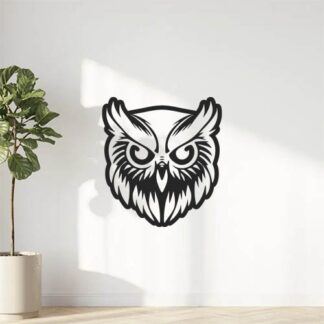 Sticker Autocollant hibou chouette animaux  ANI2114