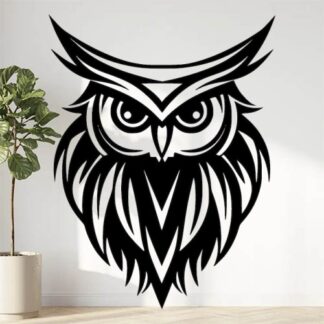 Sticker Autocollant hibou chouette animaux  ANI2115