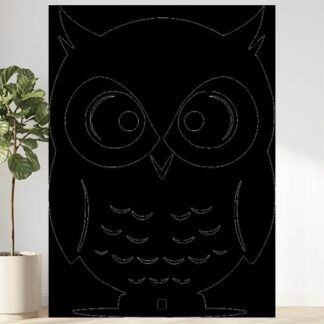 Sticker Autocollant hibou chouette animaux  ANI2117