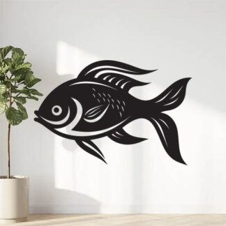 Sticker Autocollant poisson pêche animaux  ANI886