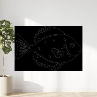 Sticker Autocollant poisson pêche marin dory animaux  ANI889