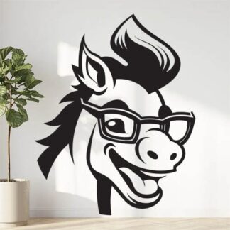 Sticker Autocollant cheval poney equide animaux  ANI919