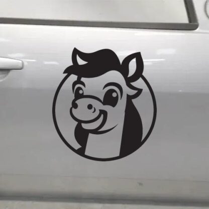 Sticker Autocollant cheval poney equide animaux  ANI925