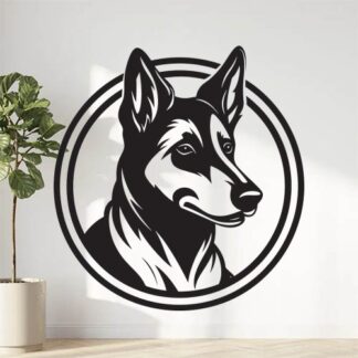 Sticker Autocollant chien berger animaux  ANI96