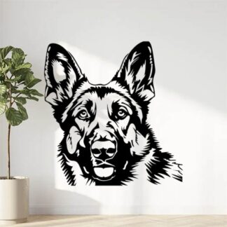 Sticker Autocollant chien malinois berger allemand animaux  ANICM36