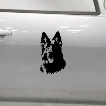 Sticker Autocollant chien malinois berger allemand animaux  ANICM37