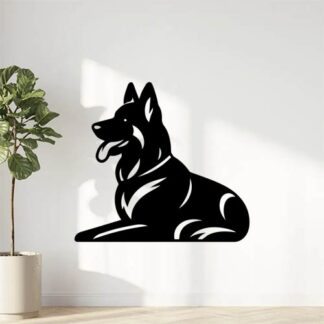 Sticker Autocollant chien malinois berger allemand animaux  ANICM39
