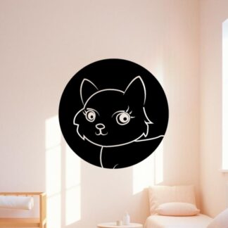 Sticker Autocollant chat cute animaux  ANX63