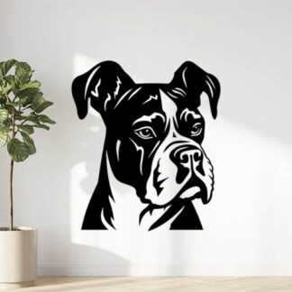 Sticker Autocollant chien boxer dog animaux  ANX95