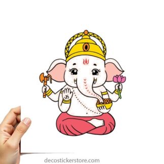 Sticker Autocollant ganesha éléphant imprimé AP87292