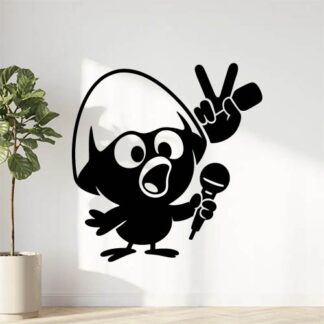 Sticker autocollant calimero chanteur The Voice décoration decostickerstore - AQGQY0