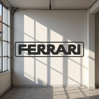 Sticker Autocollant  ferrari rectangle Auto AU87292