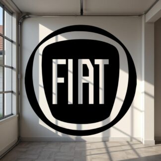 Sticker Autocollant fiat logo auto  AU90