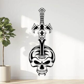 Sticker Autocollant tête de mort skull AV187299