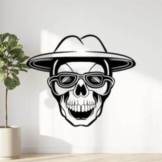 Sticker Autocollant tête de mort skull AV187306