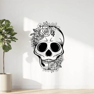 Sticker Autocollant tête de mort skull AV187312