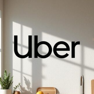 Sticker Autocollant uber logo brand  B1238