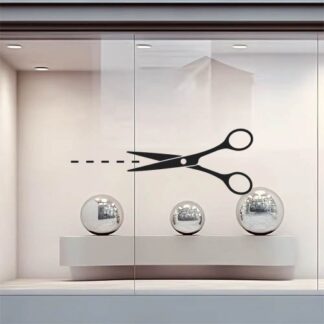 Sticker Autocollant ciseaux barbier coiffeur metier  BB25