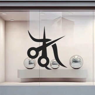 Sticker Autocollant ciseaux barbier coiffeur metier  BB34