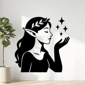 Sticker autocollant Elfe enchantée décoration decostickerstore - BHTACW