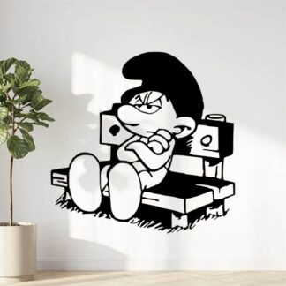 sticker autocollant schtroumpfs 9 BI3JF