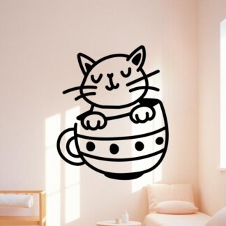 sticker autocollant animaux chat BMMCW