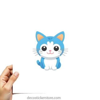 sticker autocollant chat imprimé 2 BQXBM