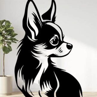 sticker autocollant animaux chien chihuahua BTEF2