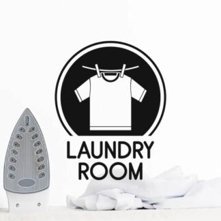 Sticker Autocollant laundry room buanderie  BU200673