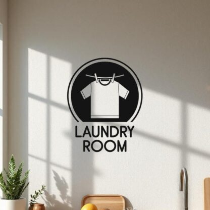 Sticker Autocollant laundry room buanderie  BU200673