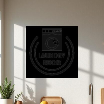 Sticker Autocollant laundry room buanderie  BU200674