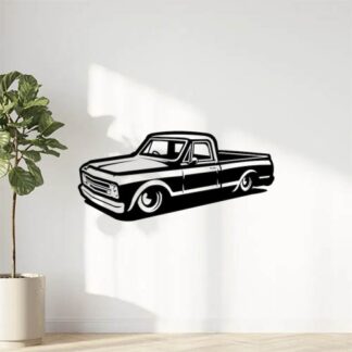 Sticker Autocollant voiture pickup 4x4 silouhette BVw187318