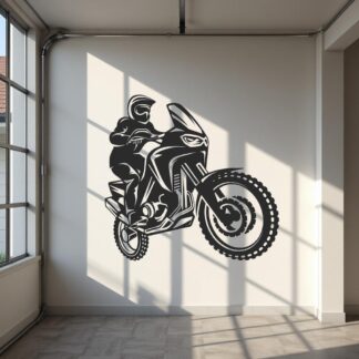 Sticker Autocollant moto cross silouhette BVw18741