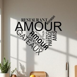 sticker autocollant cuisine restaurant citation 1 BZ7CS