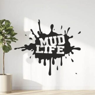 Sticker Autocollant  4x4 Mud Life