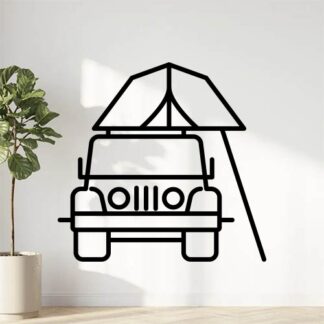 sticker autocollant Jeep silhouette 4x4 2 C8LPS