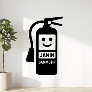 Sticker autocollant Palomies tarra nimellä Janin sammutin décoration decostickerstore - CH45MN