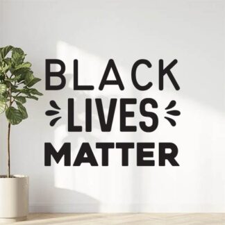 Sticker Autocollant black_lives_matter citation  CI007
