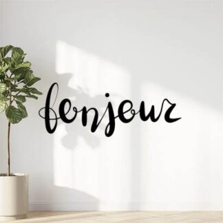 Sticker Autocollant bonjour citation  CI016