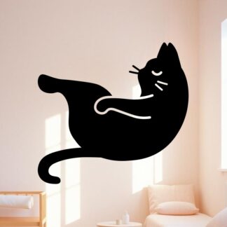 sticker autocollant animaux chat zen yoga 6 CI5YK