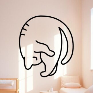 sticker autocollant animaux chat zen yoga 5 CZDBS