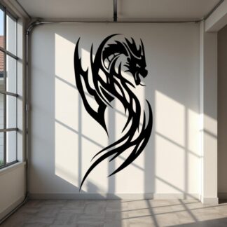 Sticker Autocollant Dragon Tribal