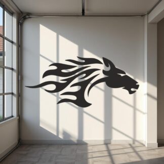 Sticker Autocollant Cheval Tribal