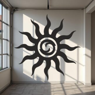 Sticker Autocollant soleil tribal