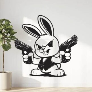 sticker autocollant lapin animaux 8 D3VQW