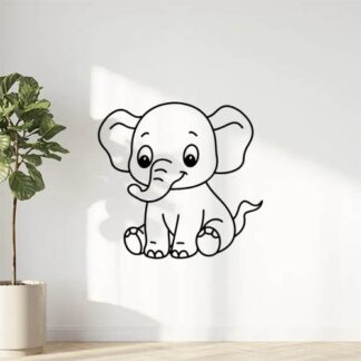 sticker autocollant Animaux éléphant 4 DALTD