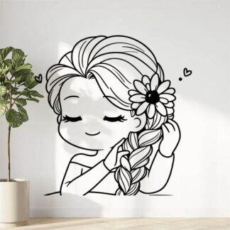 sticker autocollant Elsa reine-des-neiges Disney 4 DE8TD